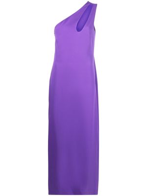 P.A.R.O.S.H. one-shoulder cut-out dress - Purple