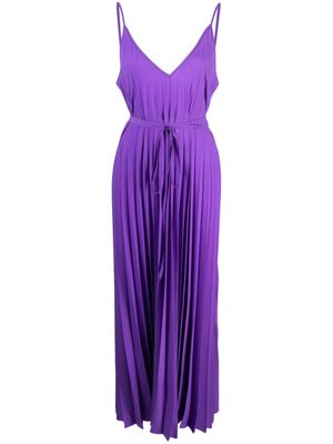 P.A.R.O.S.H. Palmer pleated maxi dress - Purple