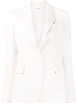 P.A.R.O.S.H. Panters single-breasted blazer - White