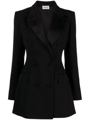 P.A.R.O.S.H. peak-lapel double-breasted blazer - Black