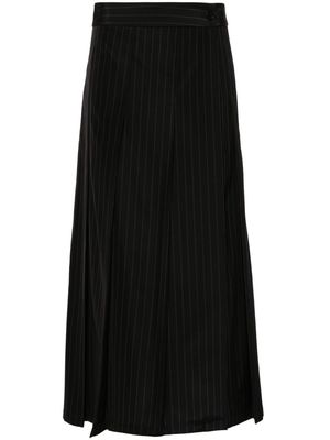 P.A.R.O.S.H. pinstriped pleated skirt - Black