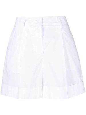 P.A.R.O.S.H. pleat-detailing poplin shorts - White