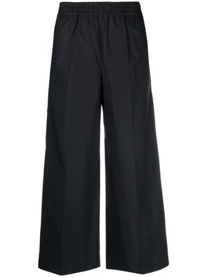 P.A.R.O.S.H. pleated cropped trousers - Black