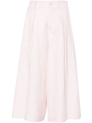 P.A.R.O.S.H. pleated knee-length shorts - Pink