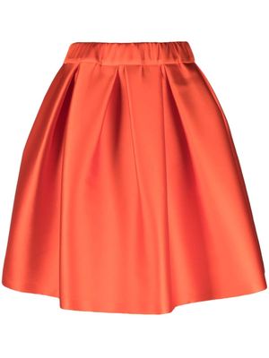 P.A.R.O.S.H. pleated scuba full skirt - Orange