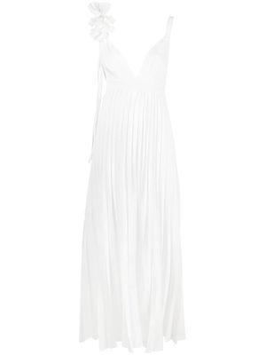 P.A.R.O.S.H. pleated sleeveless dress - White