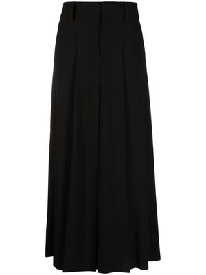 P.A.R.O.S.H. pleated virgin-wool midi skirt - Black