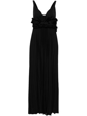 P.A.R.O.S.H. plissé maxi dress - Black