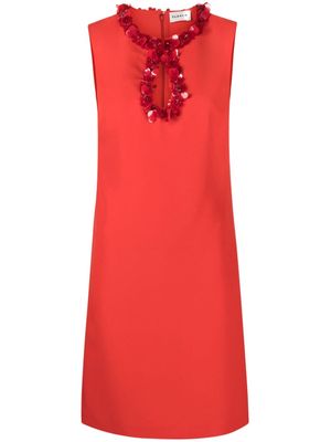 P.A.R.O.S.H. Puppy bead-embellished column dress - Red