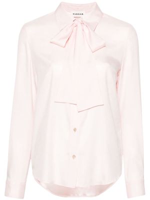 P.A.R.O.S.H. pussy-bow silk shirt - Pink