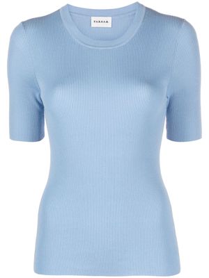 P.A.R.O.S.H. ribbed cotton-blend top - Blue