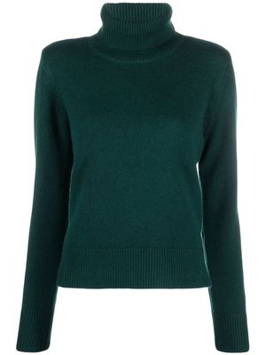 P.A.R.O.S.H. ribbed-knit roll-neck jumper - Green