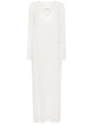 P.A.R.O.S.H. Rilda bead-embellished dress - White