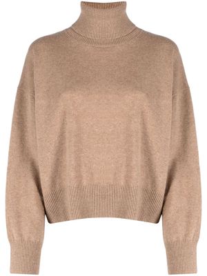 P.A.R.O.S.H. roll-neck cashmere jumper - Brown