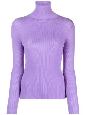 P.A.R.O.S.H. roll-neck wool jumper - Purple