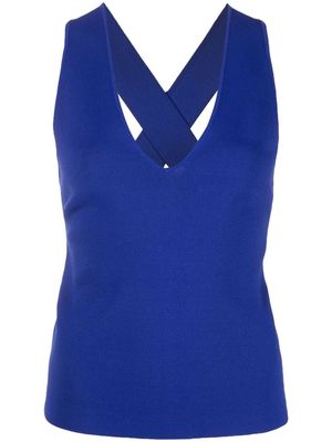 P.A.R.O.S.H. Roma sleeveless knitted top - Blue