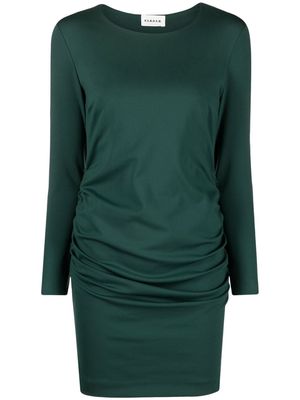P.A.R.O.S.H. ruched long-sleeve mini dress - Green