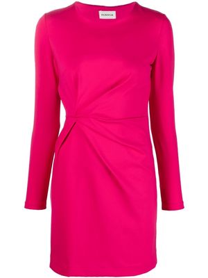 P.A.R.O.S.H. ruched long-sleeve mini dress - Pink