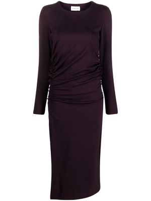 P.A.R.O.S.H. ruched midi dress - Purple