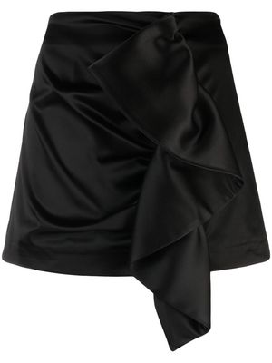 P.A.R.O.S.H. ruffled gathered miniskirt - Black
