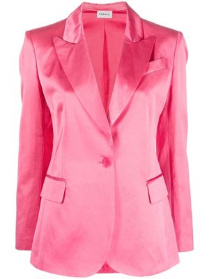 P.A.R.O.S.H. satin-finish single-breasted blazer - Pink