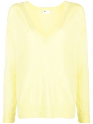 P.A.R.O.S.H. seamless V-neck jumper - Yellow