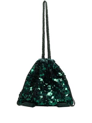 P.A.R.O.S.H. sequin bucket bag - Green