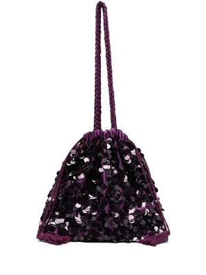 P.A.R.O.S.H. sequin bucket bag - Purple