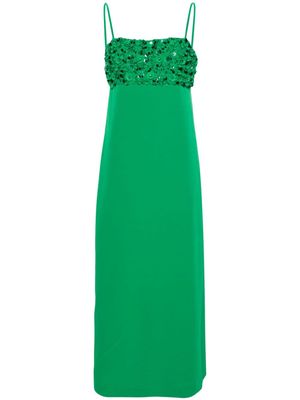 P.A.R.O.S.H. sequin-embellished column dress - Green