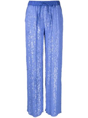 P.A.R.O.S.H. sequin-embellished palazzo pants - Purple