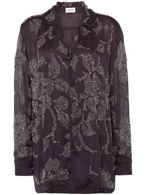 P.A.R.O.S.H. sequin-embellished shirt - Grey