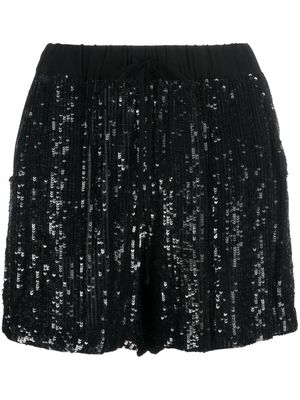 P.A.R.O.S.H. sequin-embellished shorts - Black