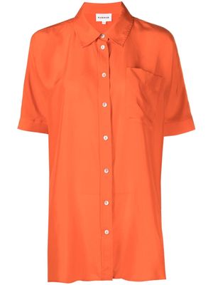 P.A.R.O.S.H. short-sleeve silk shirt - Orange