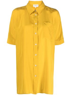 P.A.R.O.S.H. short-sleeve silk shirt - Yellow