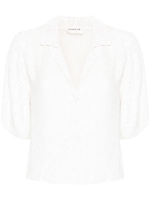 P.A.R.O.S.H. shortsleeved sequin shirt - White