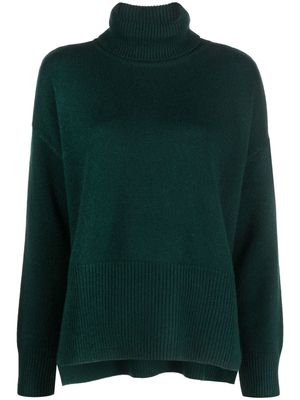 P.A.R.O.S.H. side-slit knitted jumper - Green