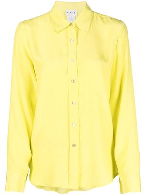 P.A.R.O.S.H. silk long-sleeve shirt - Yellow