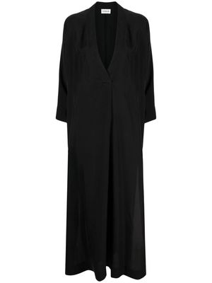 P.A.R.O.S.H. silk shift maxi dress - Black