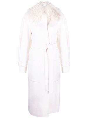 P.A.R.O.S.H. single-breasted coat - White