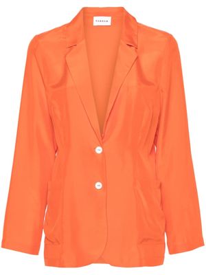 P.A.R.O.S.H. single-breasted silk blazer - Orange