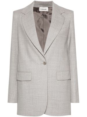 P.A.R.O.S.H. single-breasted virgin wool-blend blazer - Grey