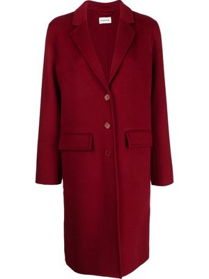 P.A.R.O.S.H. single-breasted wool coat - Red