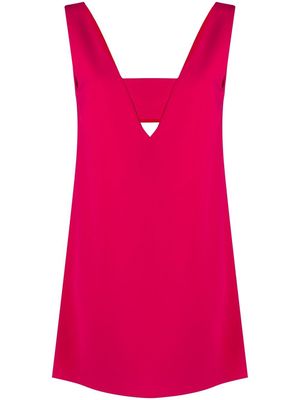 P.A.R.O.S.H. sleeveless cut-out shift dress - Pink