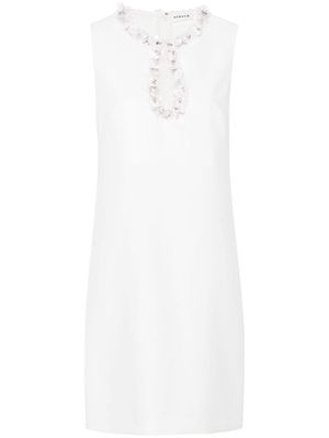 P.A.R.O.S.H. sleeveless sequin-embellished dress - White