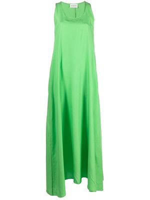 P.A.R.O.S.H. sleeveless silk maxi dress - Green