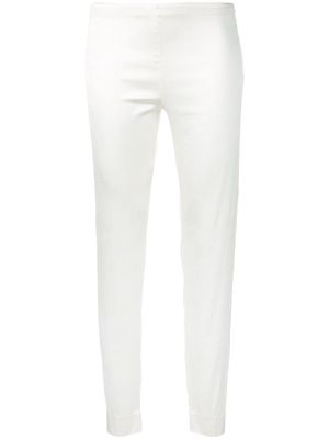 P.A.R.O.S.H. slim-fit cropped trousers - White