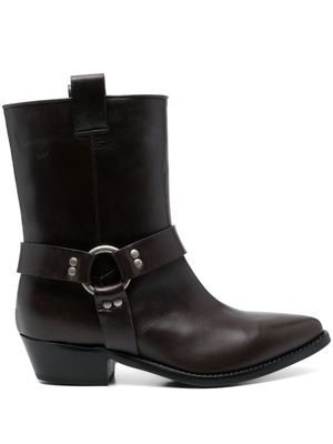 P.A.R.O.S.H. Stivale ankle cowboy-style boots - Brown