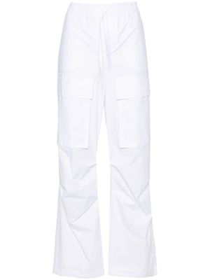 P.A.R.O.S.H. straight-leg cotton cargo trouser - White