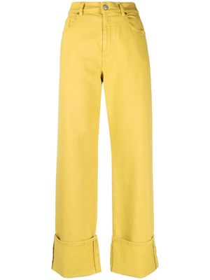 P.A.R.O.S.H. straight-leg trousers - Yellow