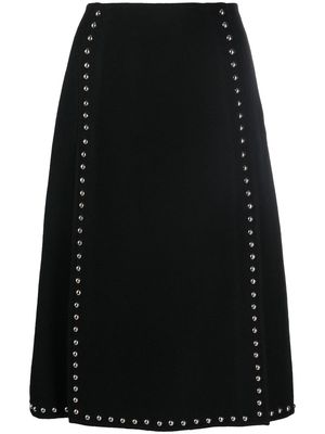 P.A.R.O.S.H. stud-detail A-line skirt - Black